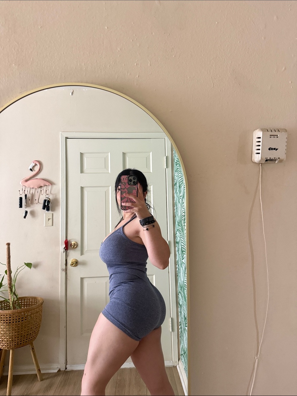 Jed North Heather Slate Blue Fitted Romper